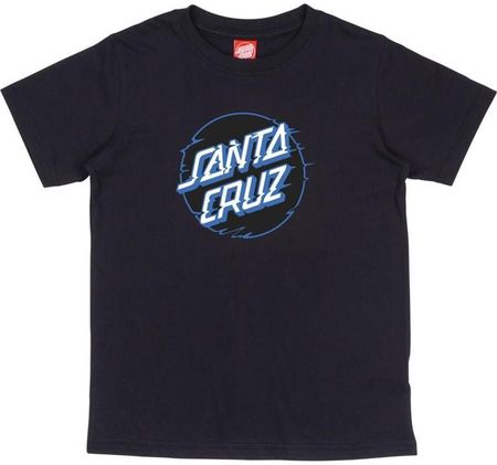 koszulka SANTA CRUZ - Youth Vivid Other Dot Front T-Shirt Black (BLACK) rozmiar: 10-12