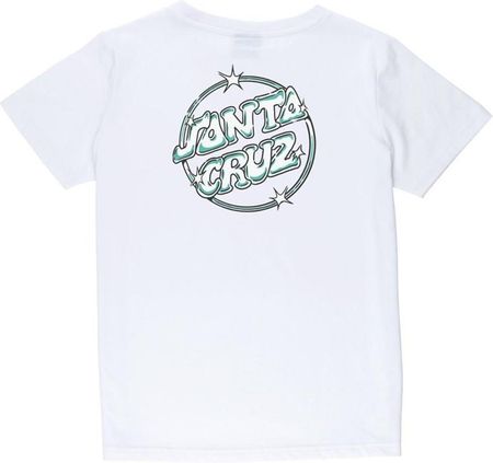 koszulka SANTA CRUZ - Youth Glint Dot T-Shirt White (WHITE) rozmiar: 10-12