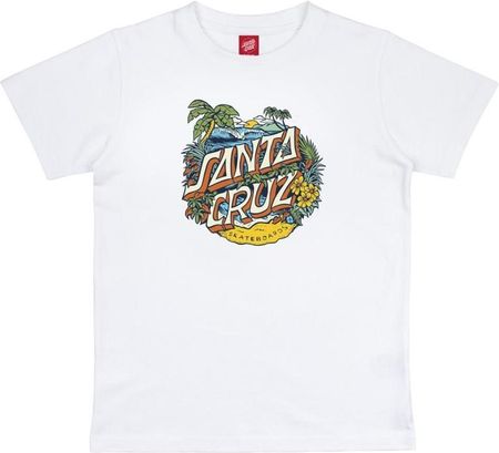 koszulka SANTA CRUZ - Youth Aloha Dot Front T-Shirt White (WHITE) rozmiar: 10-12