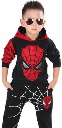 Modny Komplet Dres Spiderman Kostium Dla Chłopca 98