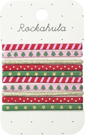 Rockahula Kids - 10 gumek do włosów Jolly Xmas Elastic