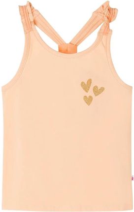 Dziecięca koszulka na ramiączka, jasny pomarańcz, 116