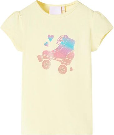Koszulka dziecięca, delikatny żółty, 116