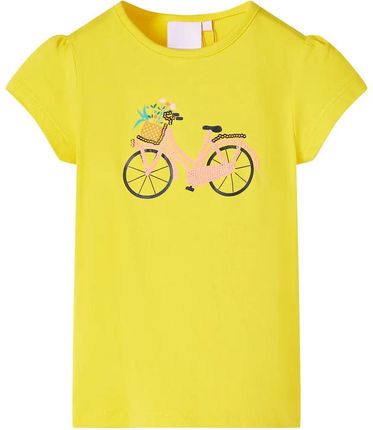 Koszulka dziecięca, żółta, 104