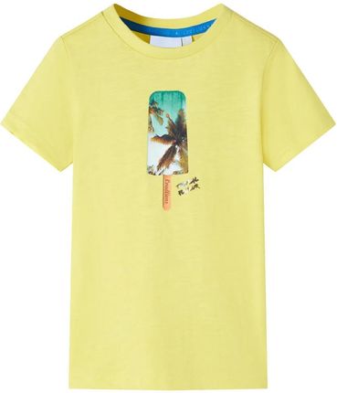 Koszulka dziecięca, żółta, 92
