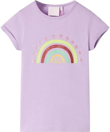 Koszulka dziecięca, liliowa, 128