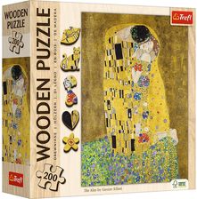 Zdjęcie Trefl Puzzle drewniane 200el. Pocałunek - Gustav Klimt 20247 - Biała Piska