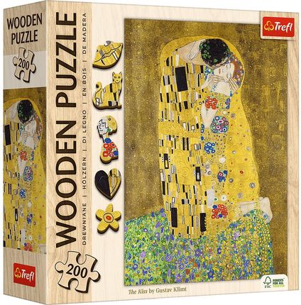Trefl Puzzle drewniane 200el. Pocałunek - Gustav Klimt 20247