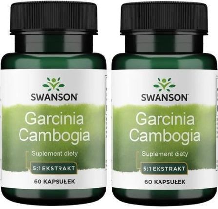 Swanson Zestaw 2X Garcinia Cambogia Extract 80Mg 60Kaps