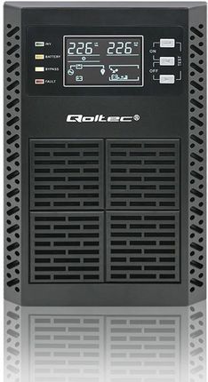 Qoltec 2kVA 2000W Power Factor 1.0 LCD EPO USB Online (AUQOLO2T0052281) - фото 4