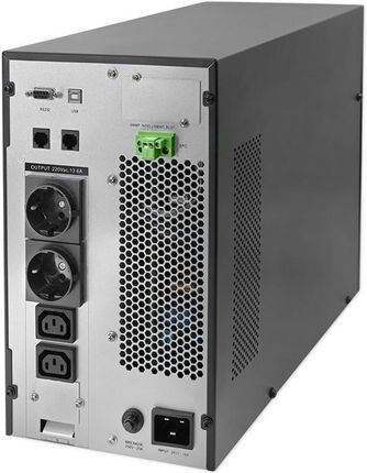 Qoltec 3 кВА 3000 Вт Коефіцієнт потужності 1.0 РК-дисплей EPO USB Онлайн (AUQOLO2T0052282) - фото 4