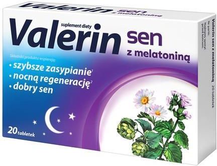 Tabletki Aflofarm Valerin Sen Z Melatoniną 20 szt.