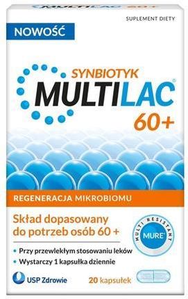 Usp Zdrowie Multilac 60+ Synbiotyk (Probiotyk + Prebiotyk) 20Kaps