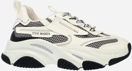 Steve Madden Sneakersy Damskie Na Grubej Podeszwie Possession-E SM19000033 Czarny/Beżowy