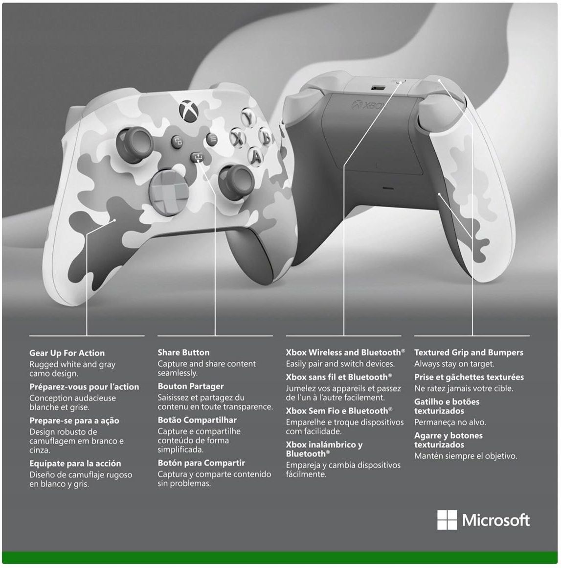 Gamepad Microsoft Xbox Series Arctic Camo QAU-00139 - Ceny i