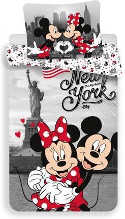 Pościel Dziecięca Myszka Mini I Miki New York Love Poszewka 60X80 Jerry Fabrics Rozmiar 140X200cm