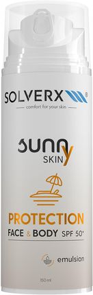 Solverx Sunny Skin Protection Delikatna Emulsja Do Twarzy I Ciała Z Spf50+ 150ml