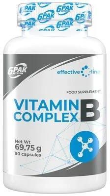 6Pak Kompleks Witamin Vitamin B Complex 90kaps.