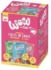 Wow Cat Multipack Dla Kotów Dorosłych Sosy Saszetki 6X85G