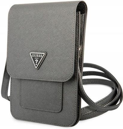 Guess Wallet Saffiano Triangle Logo Phone Bag - Torba na smartfona i akceso