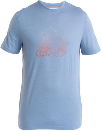 Koszulka męska Icebreaker Men Merino 150 Tech Lite III SS Tee Van Camp Wielkość: L / Kolor: jasnoniebieski