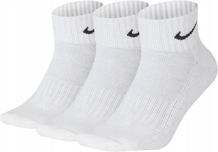 Skarpety Nike do kostki Białe 3-pak Sportowe Cushioned r S 34-38