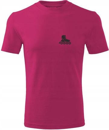 Koszulka T-shirt męska M513P Rolki Łyżworolki różowa rozm L