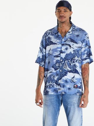 Tommy Jeans Hawaiian Print Camp Collar Short Sleeve Shirt Hawaiian Aop