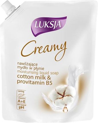 LUKSJA Creamy Cotton Milk & Provitamin B5 Mydło w Płynie zapas 900ml