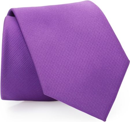 Fioletowy gładki krawat męski, strukturalny materiał AD4