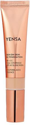 Yensa - Skin On Skin BC Foundation - BB+CC Kryjący podkład z SPF 40 Tan Neutral - dla opalonej skóry o neutralnym odcieniu