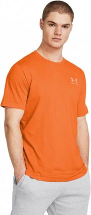 Męski t-shirt z nadrukiem Under Armour UA M Sportstyle LC SS - pomarańczowy
