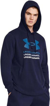 Under Armour Men‘s hoodie Rival Terry Graphic Hood Blue