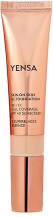 Yensa - Skin On Skin BC Foundation - BB+CC Kryjący podkład z SPF 40 Medium Golden - dla średnio opalonej skóry z oliwkowym odcieniem