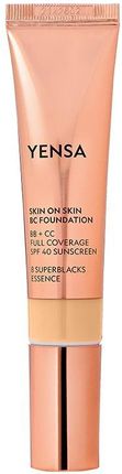 Yensa - Skin On Skin BC Foundation - BB+CC Kryjący podkład z SPF 40 Medium Neutral - dla średniej karnacji o neutralnym odcieniu
