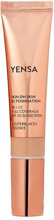 Yensa - Skin On Skin BC Foundation - BB+CC Kryjący podkład z SPF 40 Light Warm - dla jasnej karnacji o ciepłym odcieniu