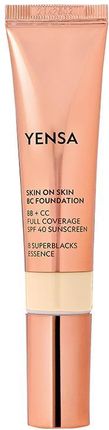 Yensa - Skin On Skin BC Foundation - BB+CC Kryjący podkład z SPF 40 Fair Warm - dla jasnej karnacji o ciepłym odcieniu