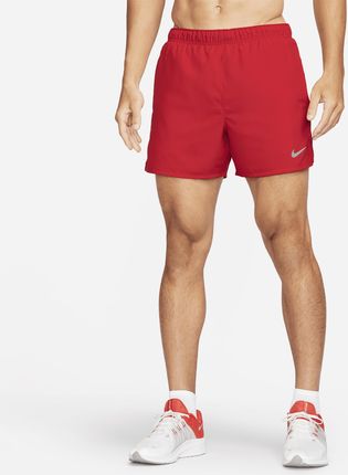Męskie spodenki do biegania z wszytą bielizną Dri-FIT Nike Challenger 13 cm - Czerwony