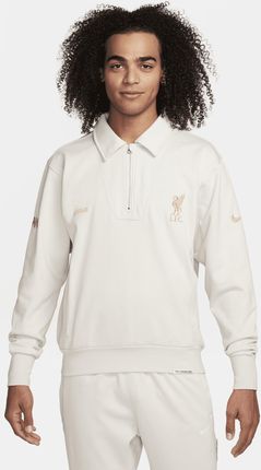 Męska bluza do koszykówki z zamkiem 1/4 Standard Issue Dri-FIT LeBron James x Liverpool F.C. - Brązowy
