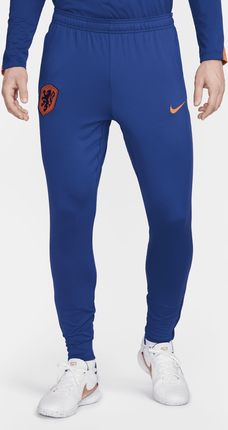 Męskie spodnie piłkarskie z dzianiny Nike Dri-FIT Holandia Strike - Niebieski