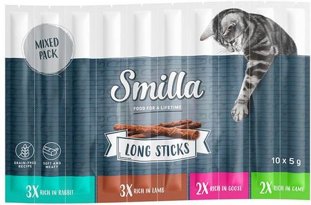 Smilla Long Sticks Przysmaki Dla Kotów Mix Smaków II 10x5g