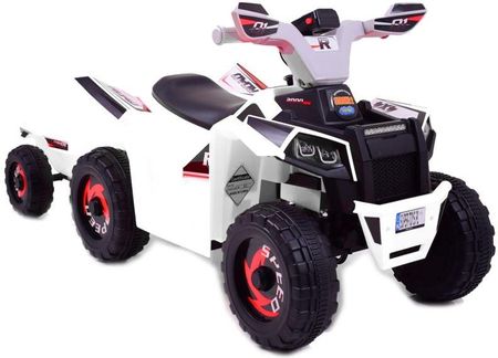 Import Super-Toys Quad Atv Road Z Przyczepą I Megafonem/Xmx630T Biały