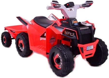 Import Super-Toys Quad Atv Road Z Przyczepą I Megafonem/Xmx630T Czerwony