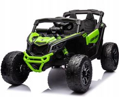 Mocny Buggy Can-am Na Akumulator Dla Dzieci 4x 200W 24V 7Ah 4x4 Pilot Led Zielony - zdjęcie 1