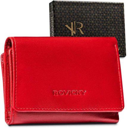 Skórzany portfel z zewnętrzną portmonetką Rovicky