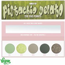 MIYO FIVE POINTS PALETTE Paleta Cieni do Powiek 36 Pistachio Gelato