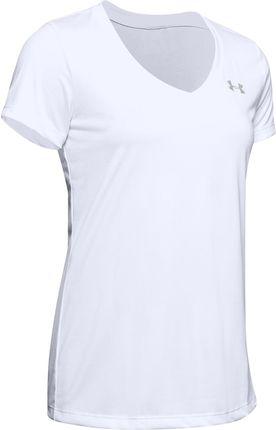 Damska Koszulka z krótkim rękawem Under Armour Tech Ssv-Solid 1255839-100 – Biały