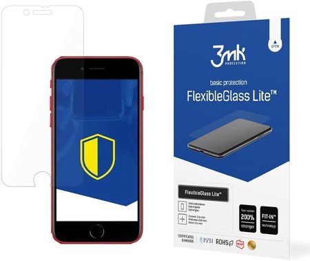 Szkło hybrydowe 3mk FlexibleGlass Lite na iPhone SE 2020 / SE 2022