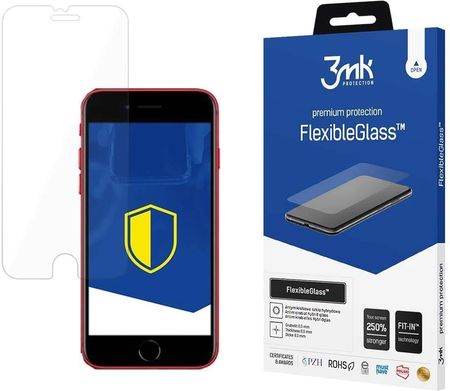 Szkło hybrydowe 3mk FlexibleGlass na iPhone SE 2020 / iPhone SE 2022