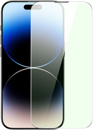 Baseus Szkło Hartowane Do Iphone 14 Pro Max Na Cały Ekran Z Filtrem Anti Blue Light I Osłoną Na Głośnik 0.3mm + Ramka Montażowa 19640833